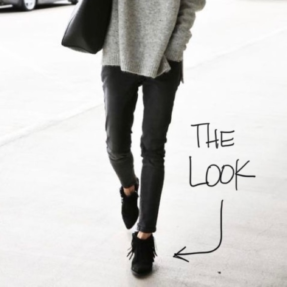 Fringe Suede Booties